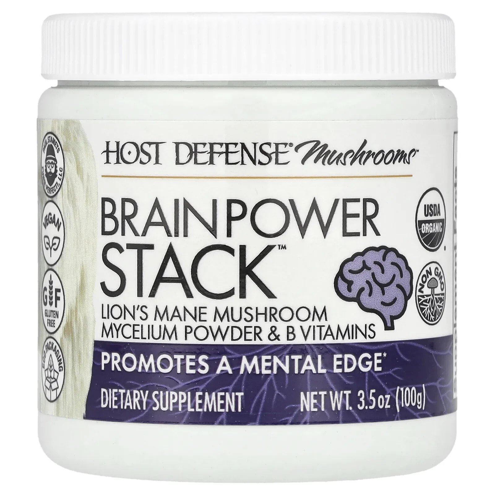 Mushrooms™, Brain Power Stack™, 3.5 oz (100 g)