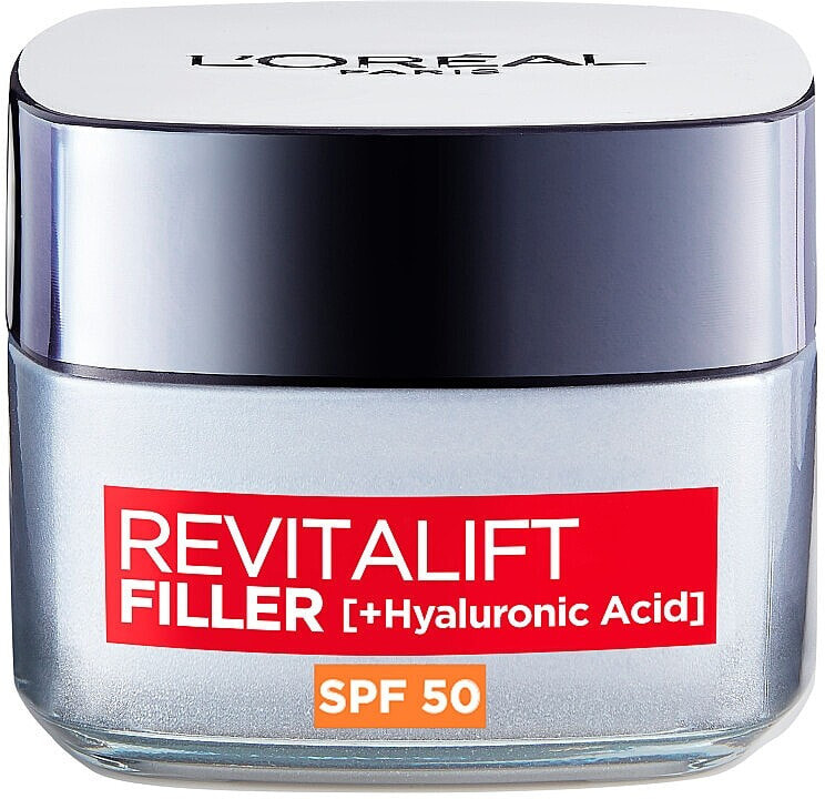 Anti-Falten Tagescreme mit Hyaluronsäure SPF 50 - L’Oreal Paris Revitalift Filler [HA]