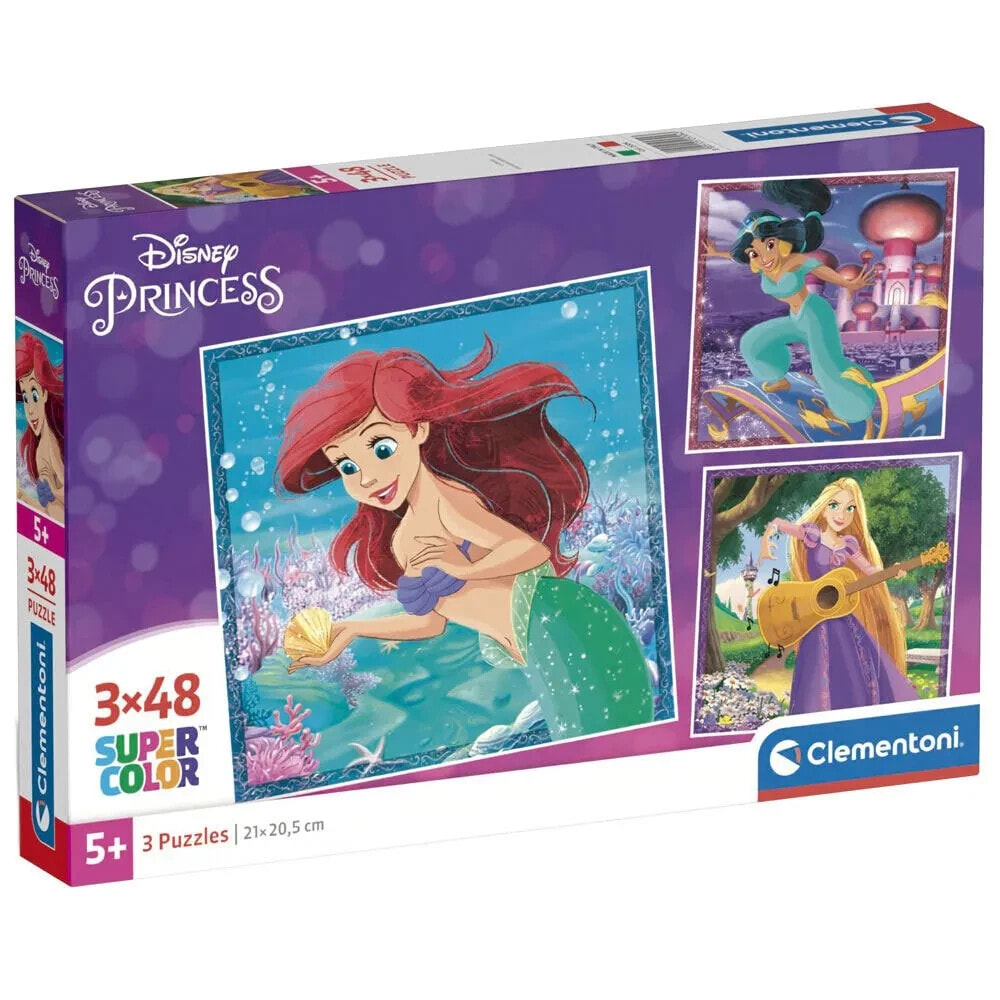 CLEMENTONI Disney Princesses pieces puzzle 3x48