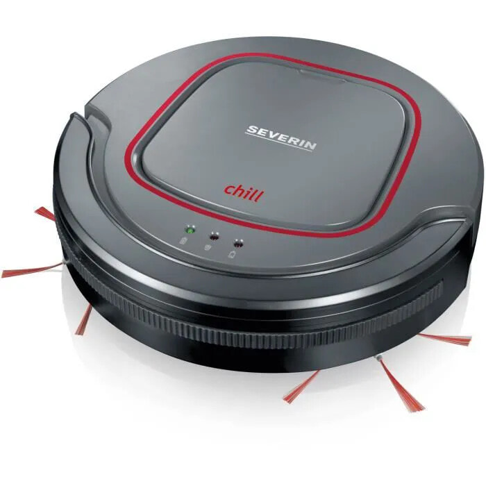 SEVERIN RB7025 robot vacuum cleaner, 12.8 V lithium battery, 90 min.operating time approx. 100 m2, quiet: 65 dB, slim: 7 cm high