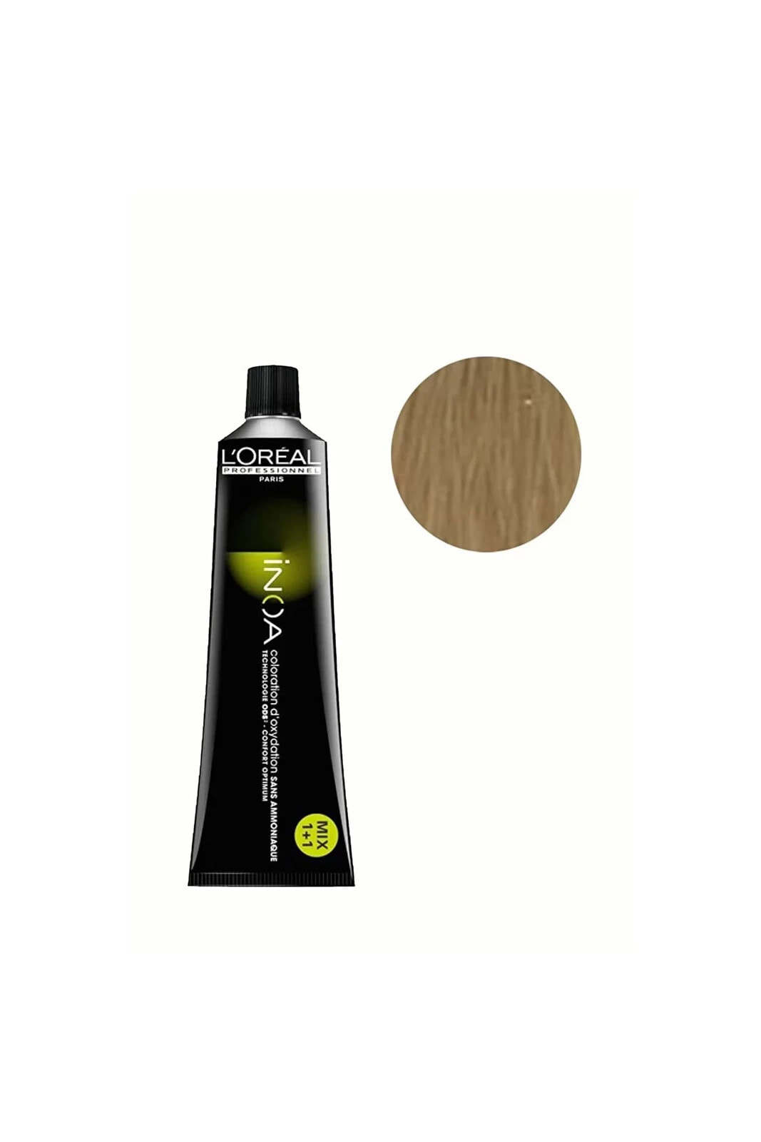 Inoa 10 Natural Light Blonde Defined Ammonia Free Oil Based Permament Hair Color Cream 60ml