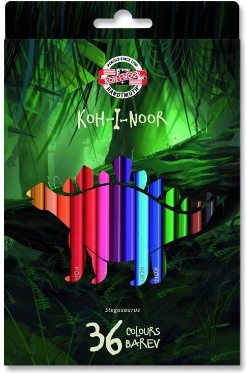 Koh I Noor Crayons 3595 Dino 36 colors - 215181