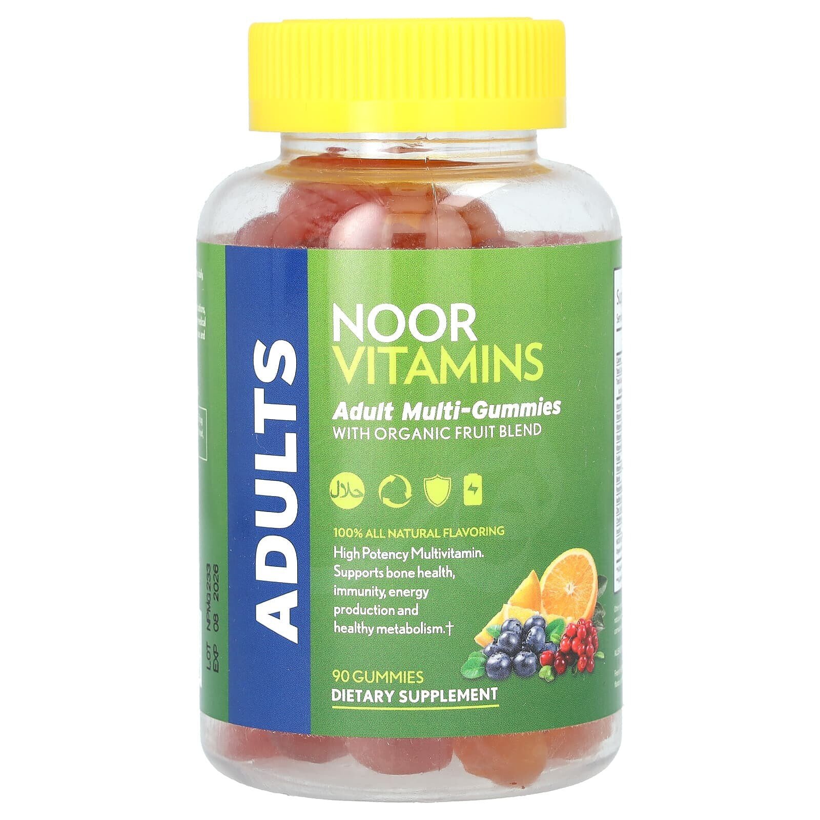 Adult, Multi-Gummies with Organic Fruit Blend , 90 Gummies