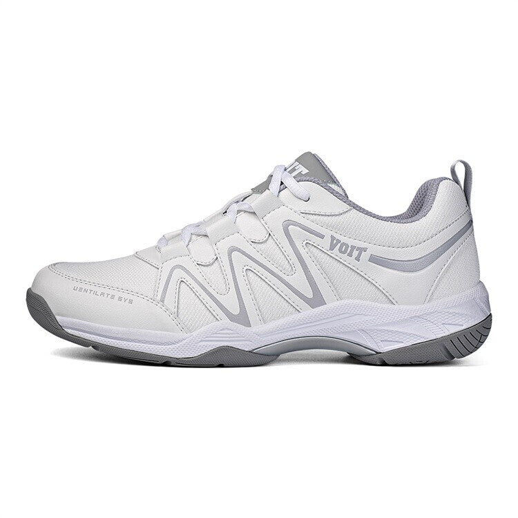 VOIT Badminton Shoes Unisex Low-Top White Gray