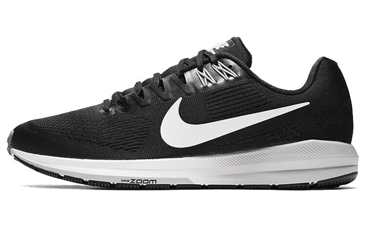 Nike Zoom Structure 21 低帮 跑步鞋 男款 黑白 / Кроссовки Nike Zoom Structure 21 904695-001