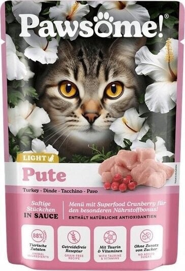 Pawsome Pawsome Adult Light Pute - indyk saszetka 85g