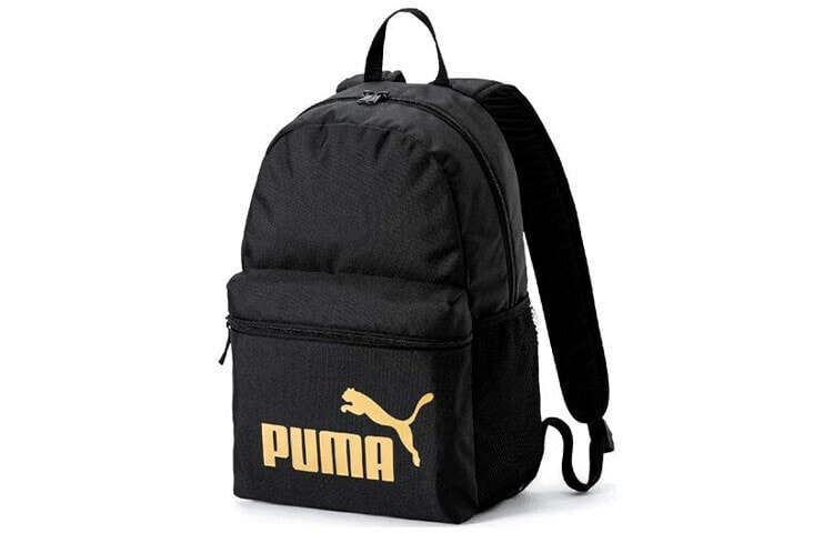 PUMA 彪马 Phase经典Logo学生大容量 聚酯纤维 书包背包双肩包 男女同款情侣款 纯黑色 / Рюкзак Backpack Puma Phase 075487-08