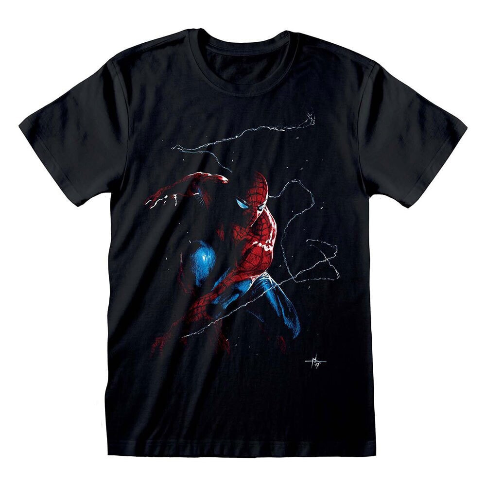 HEROES Official Marvel Comics Spider-Man Spidey Art Short Sleeve T-Shirt