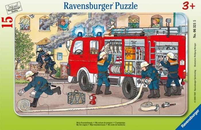 Пазл Ravensburger. Моя пожарная машина 15 элементов