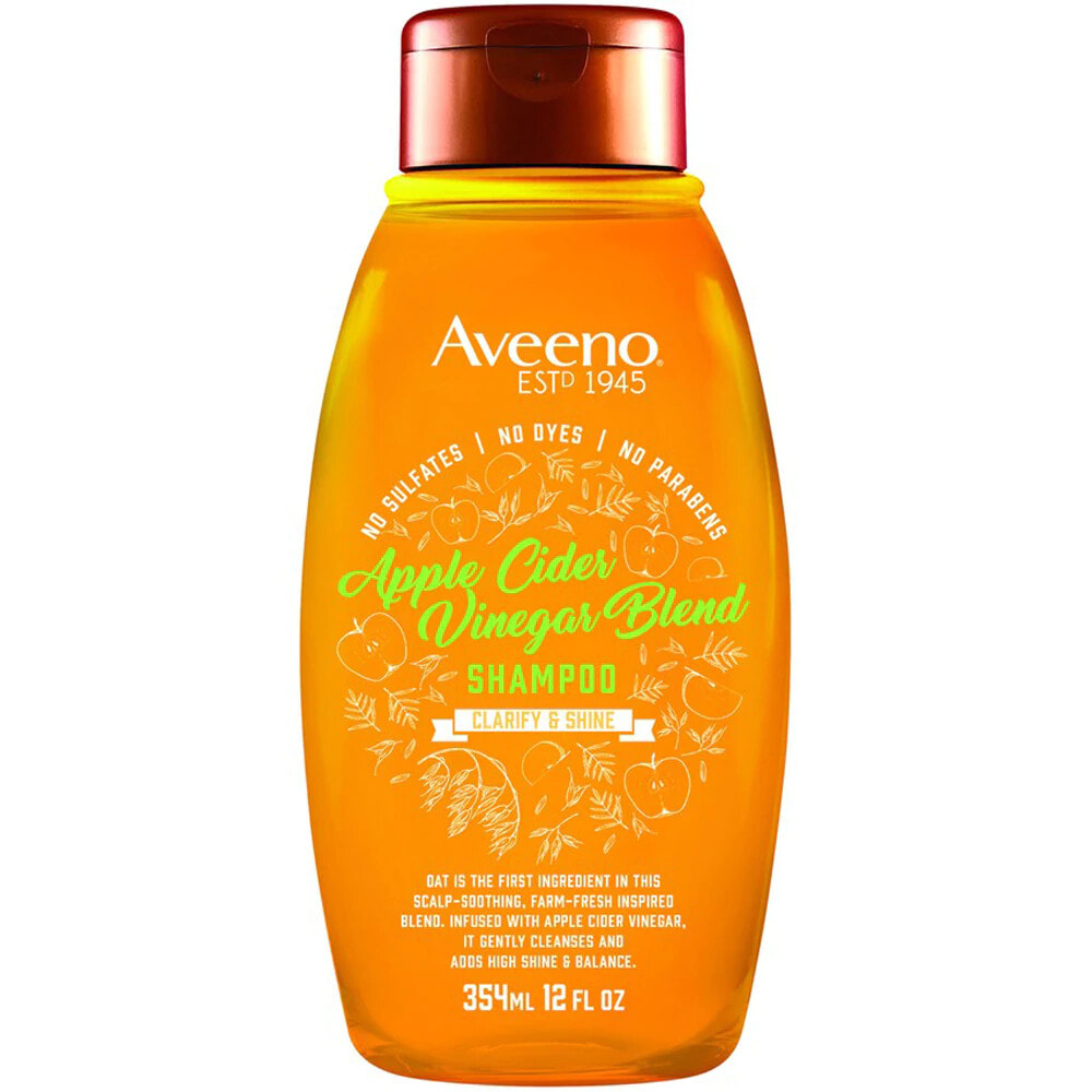 Aveeno Apple Cider Vinegar Blend Shampoo Шампунь с яблочным уксусом для блеска волос 354 мл