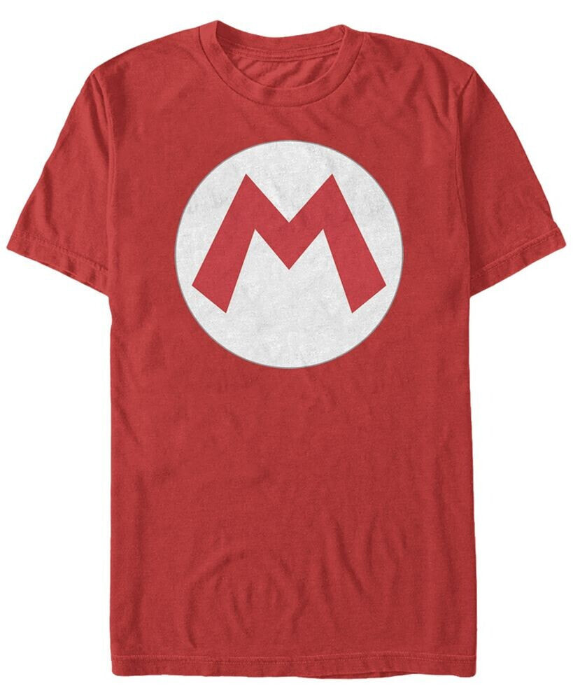 Fifth Sun nintendo Men's Super Mario Big M Logo Costume Short Sleeve T-Shirt
