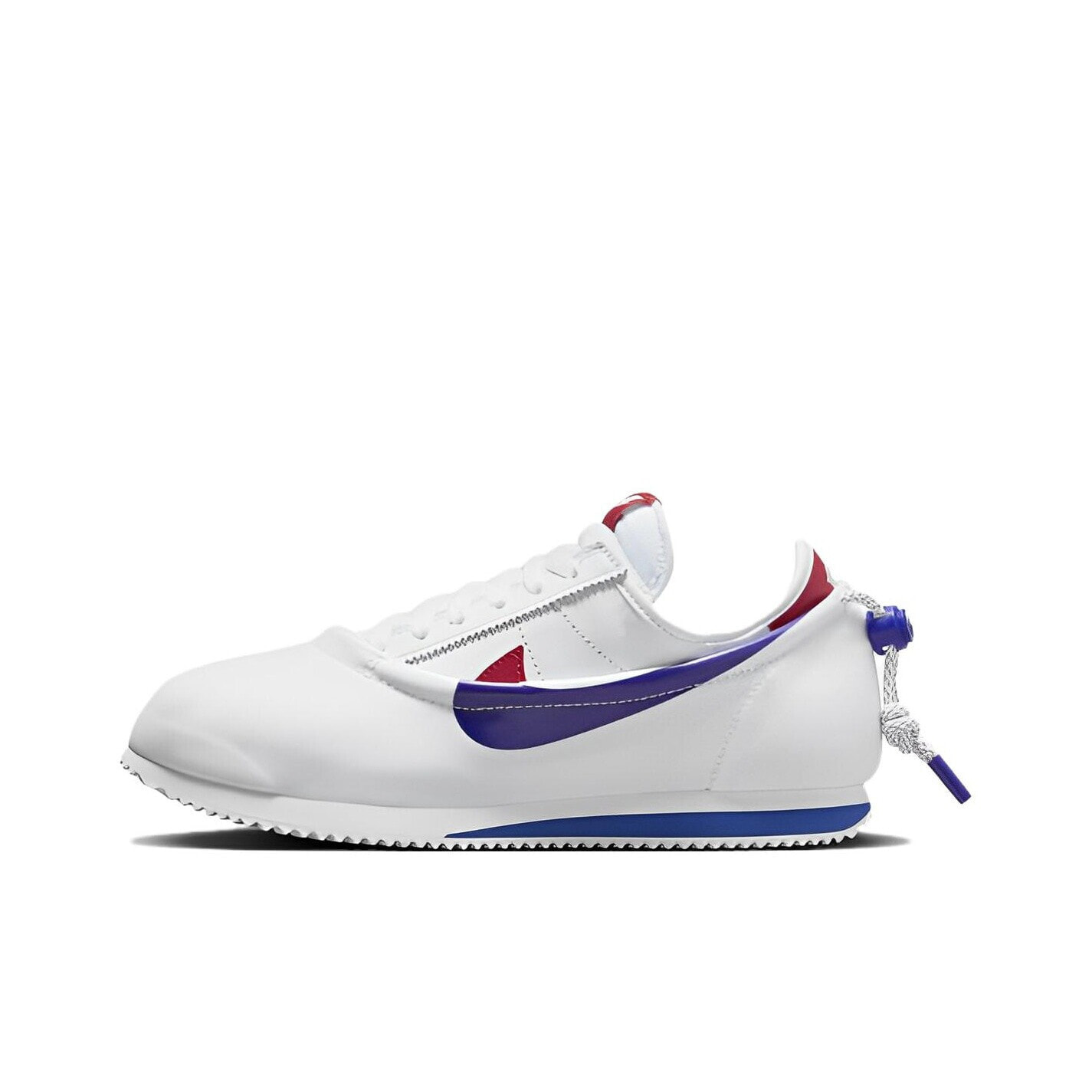 CLOT x Nike Cortez 舒适运动 低帮 休闲跑步鞋 男女同款 白蓝红