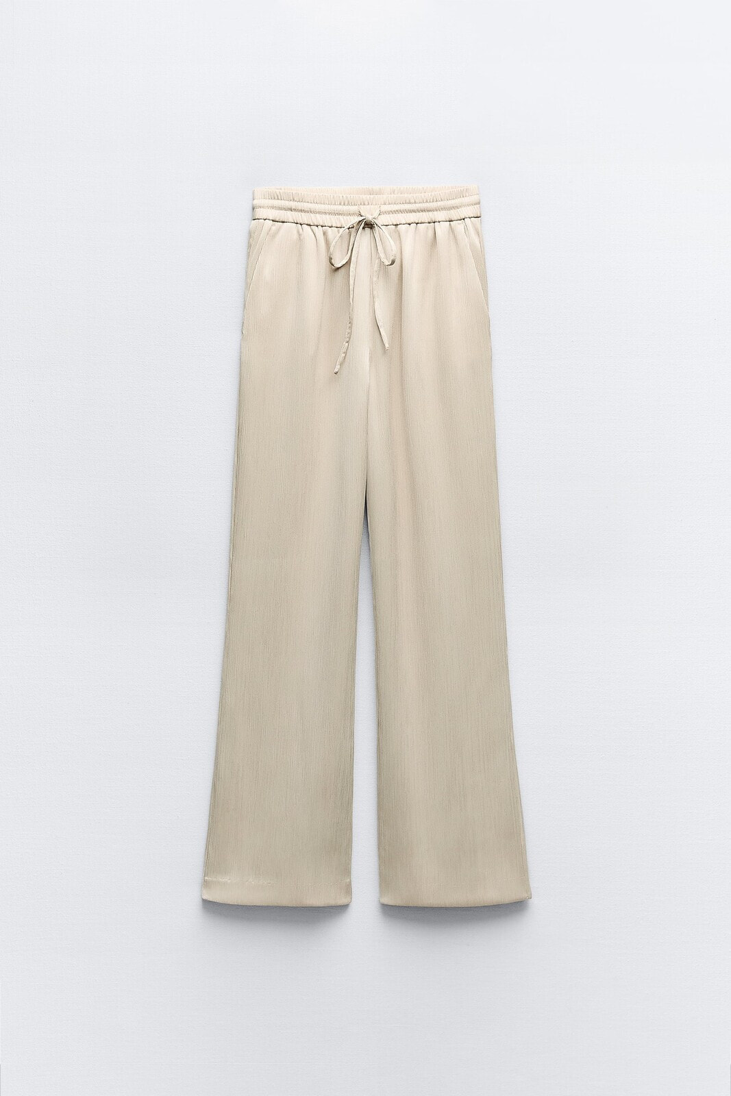 Creased-effect trousers