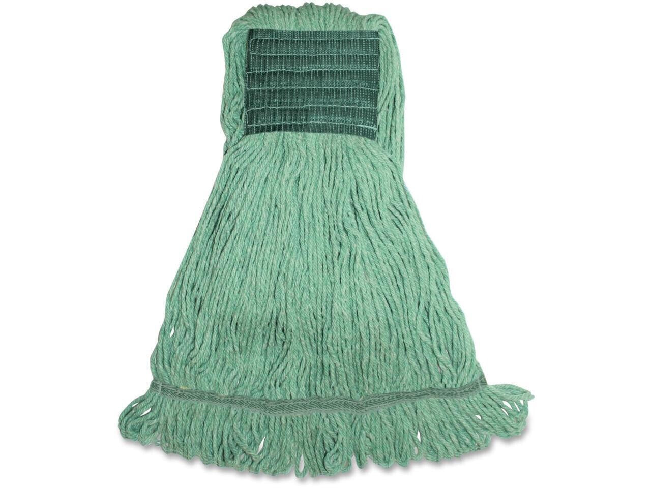 Gojo Synthetic Blend Wide Band Wet Mop 16oz. Green MGR5BEA