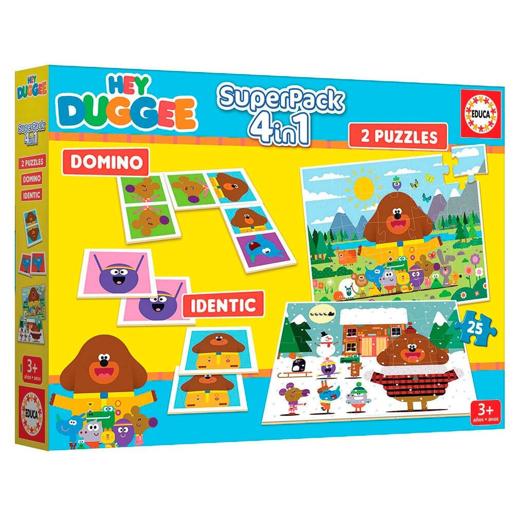 EDUCA BORRAS Hey Duggee Superpack 4s In 1 Board Game