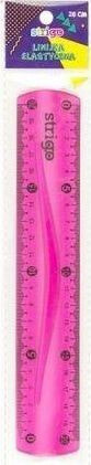 Strigo Flexible ruler 20 cm pink STRIGO