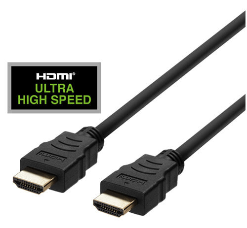 Deltaco HU-30 - 3 m - HDMI Type A (Standard) - HDMI Type A (Standard) - Audio Return Channel (ARC) - Black