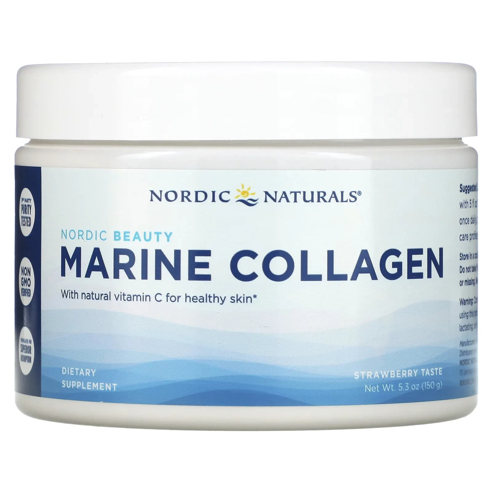 Nordic Naturals, Marine Collagen with Vitamin C, Strawberry, 5.3 oz (150 g)