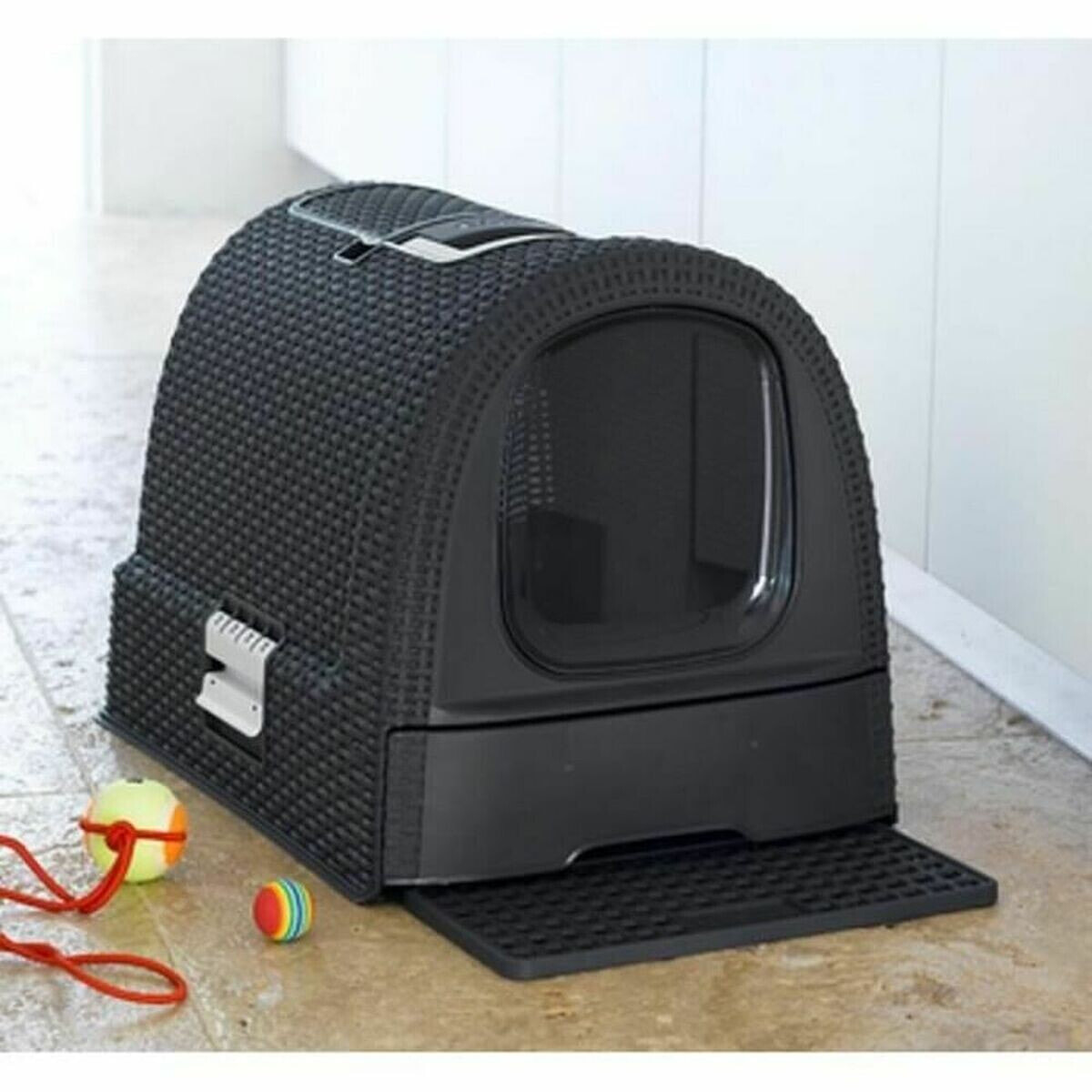 Cat Litter Box Curver 51 x 38,5 x 39,5 cm Anthracite