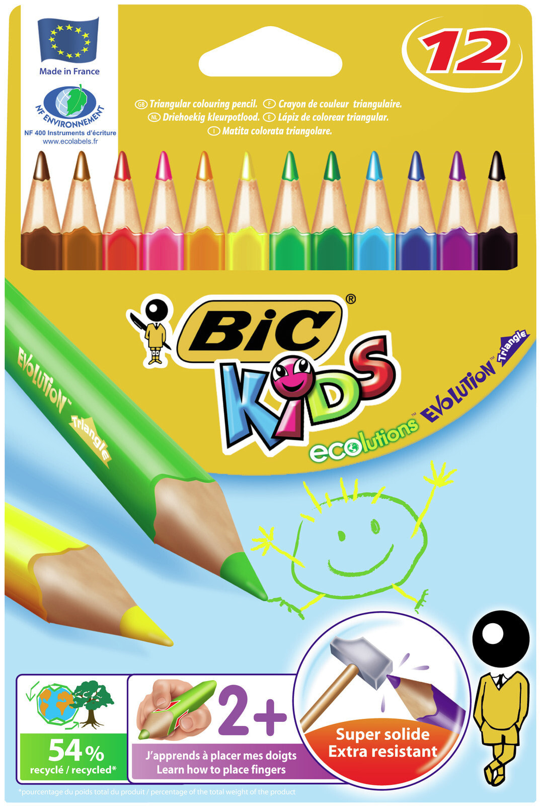 BIC Evolution Triangle цветной карандаш 12 шт Мульти 829735