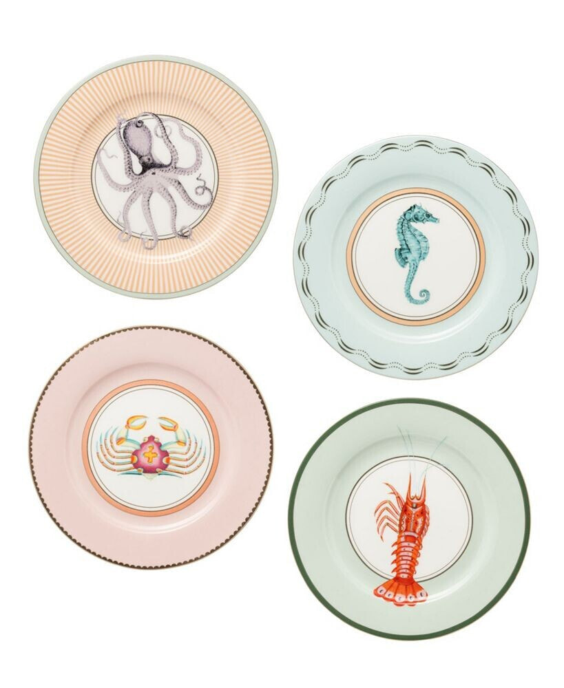 Yvonne Ellen under the Sea Side Plates, Set of 4