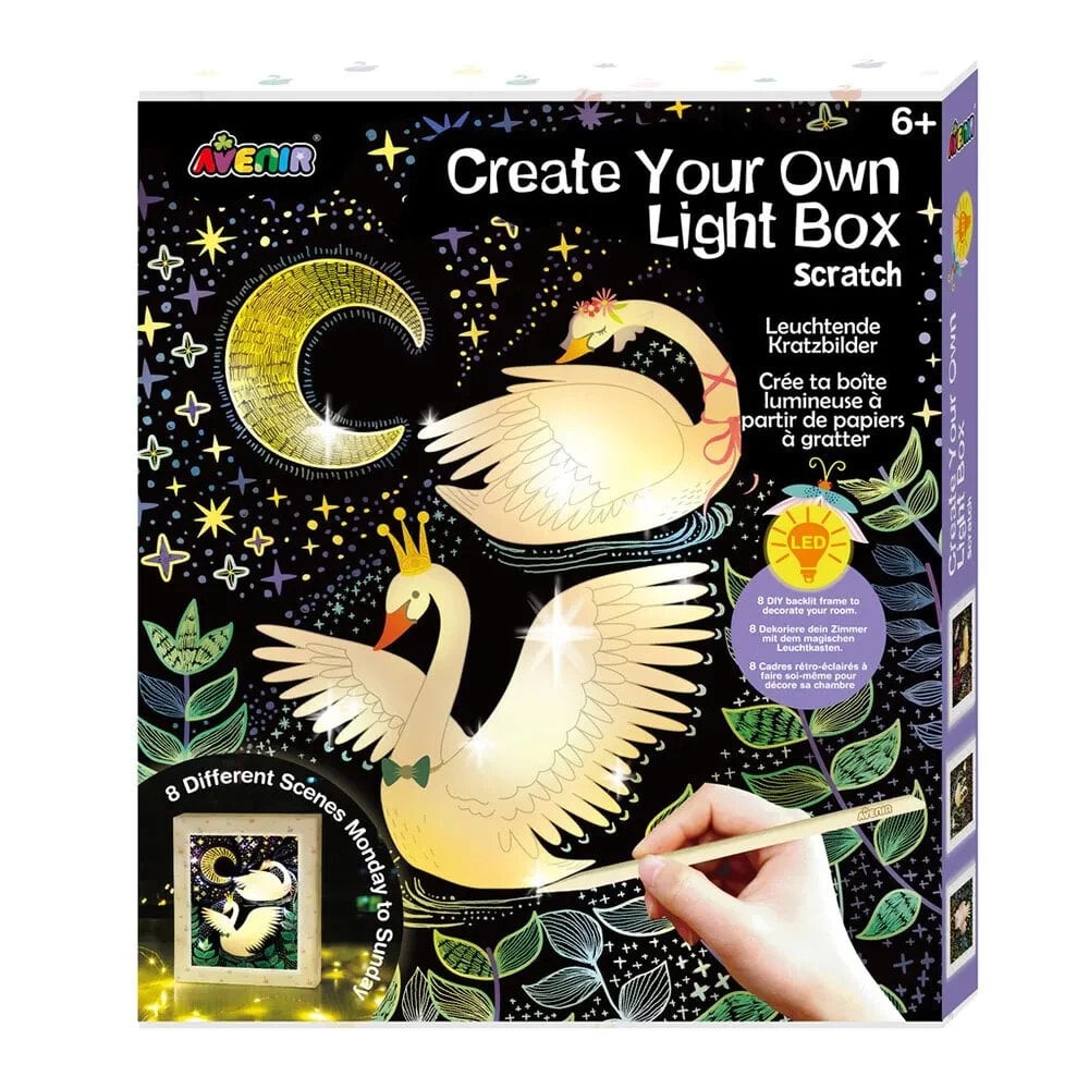 AVENIR Scratch Set Create Your Own Lightbox doll