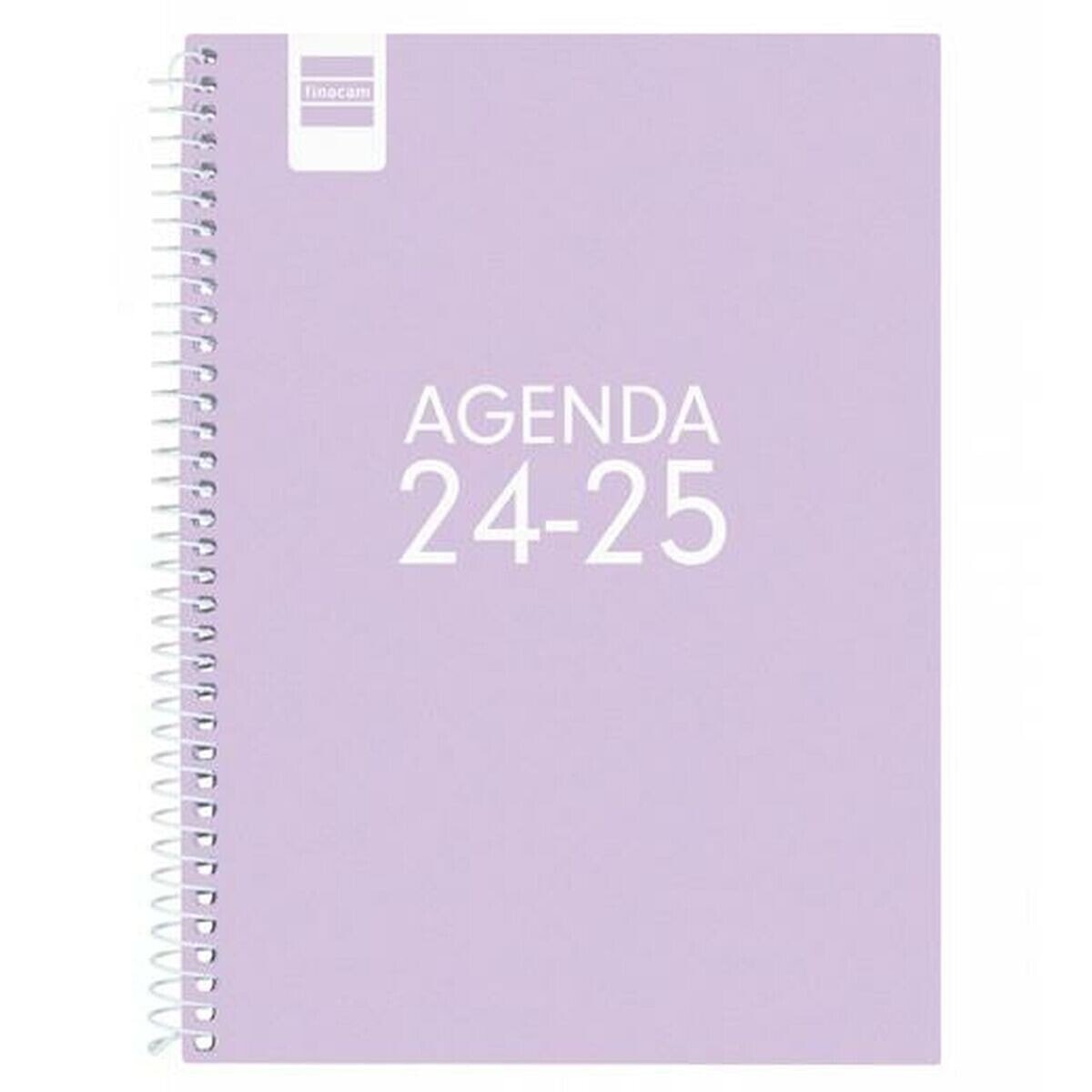 Diary Finocam Cool Lilac Quarto 15,5 x 21,2 cm 2024-2025