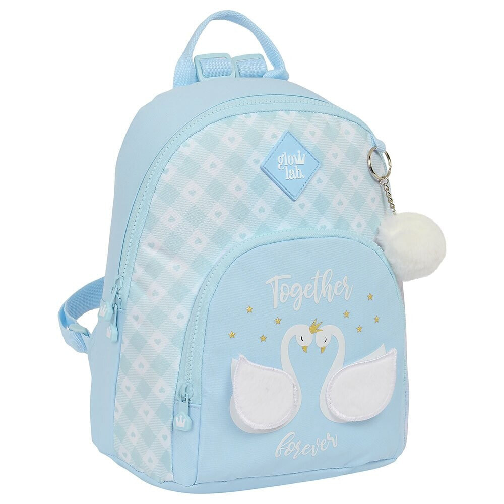 SAFTA Mini Glowlab Swans Backpack