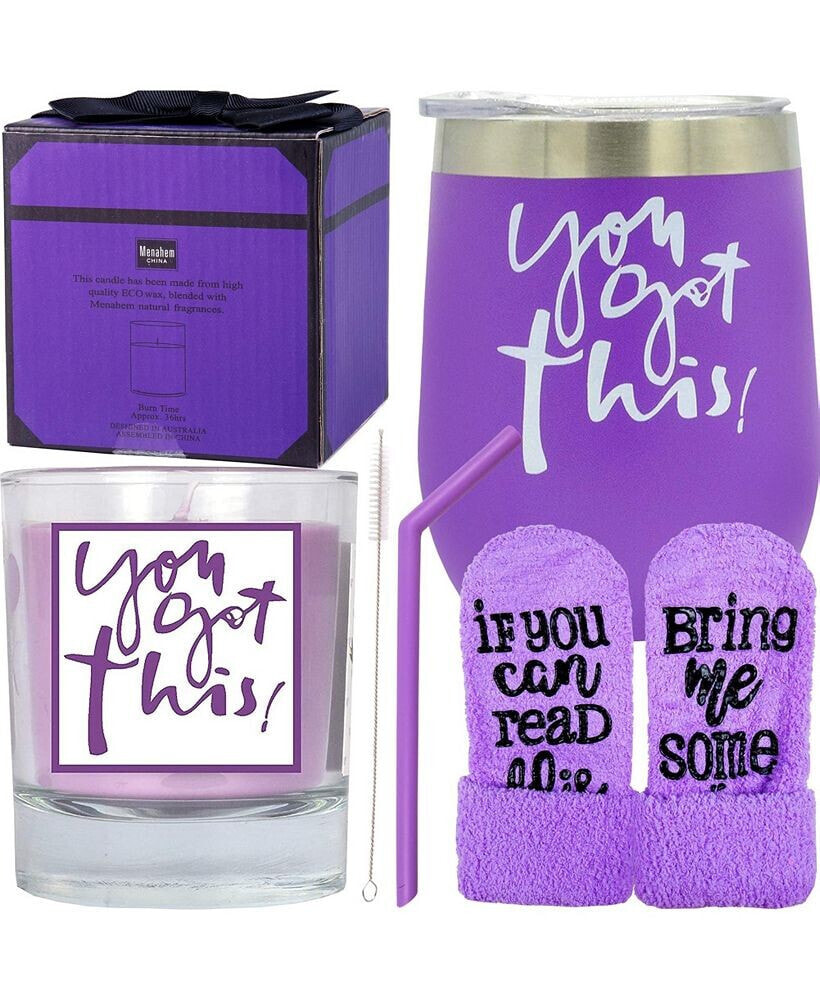 Meant2tobe women's You Got This Gift Set - Perfect for Promotions, Christmas, Motivational, Going Away, Coworker, Inspirational, and New Job Gifts