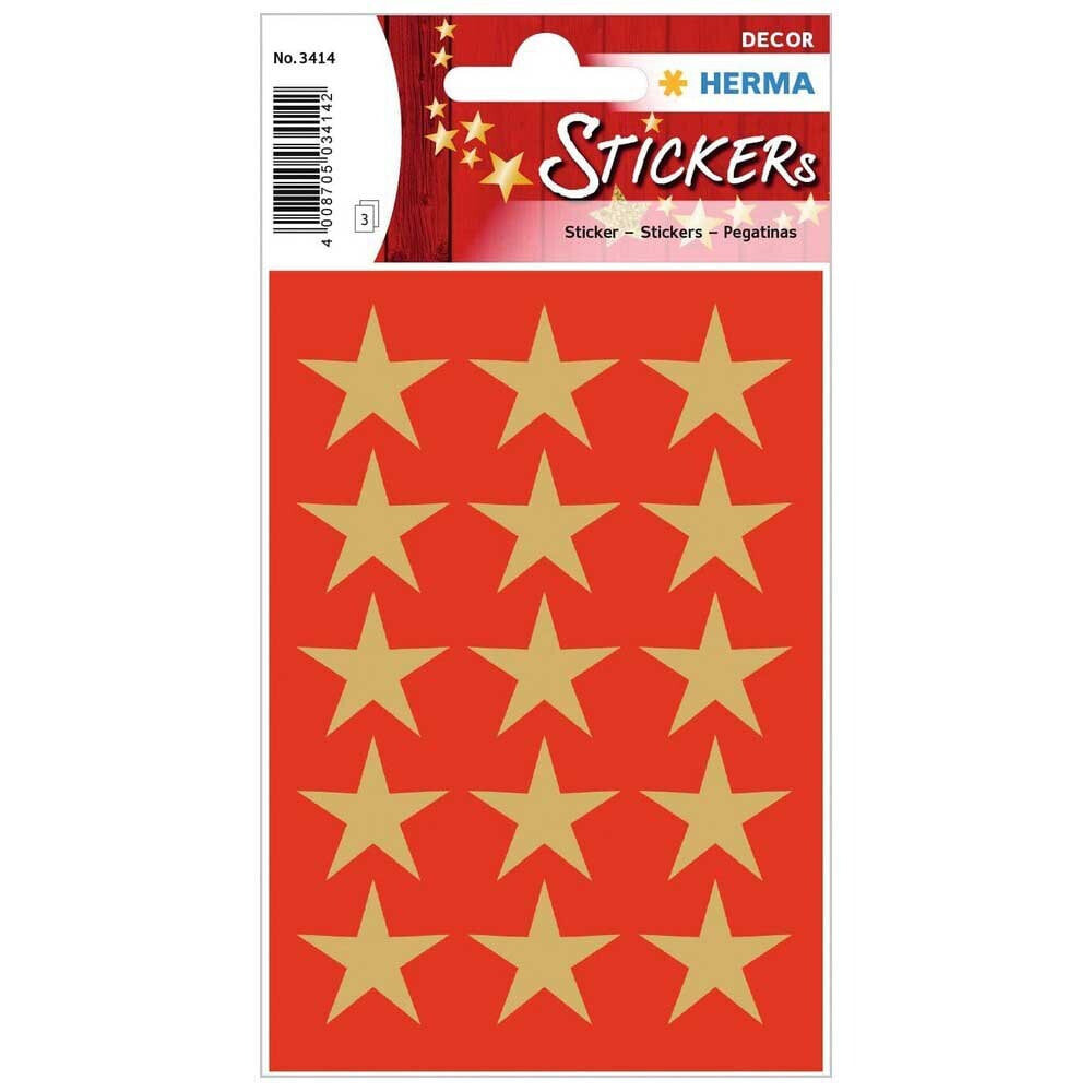 BANDAI Sticker Decor Stars 5 Spikes Gold Ø22 M