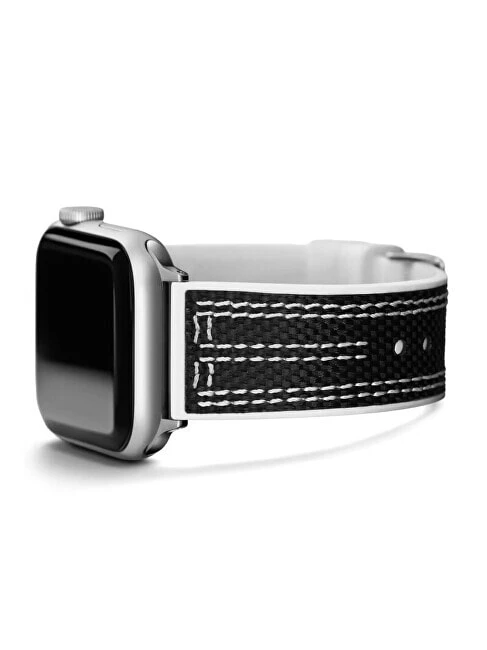 Silikonový řemínek pro Apple Watch (42 - 45 mm) - Black CS3003S1
