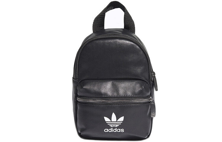 Adidas originals 阿迪达斯 三叶草 经典logo运动休闲书包背包双肩包 迷你 黑色 / Рюкзак Adidas Originals Accessories ED5882