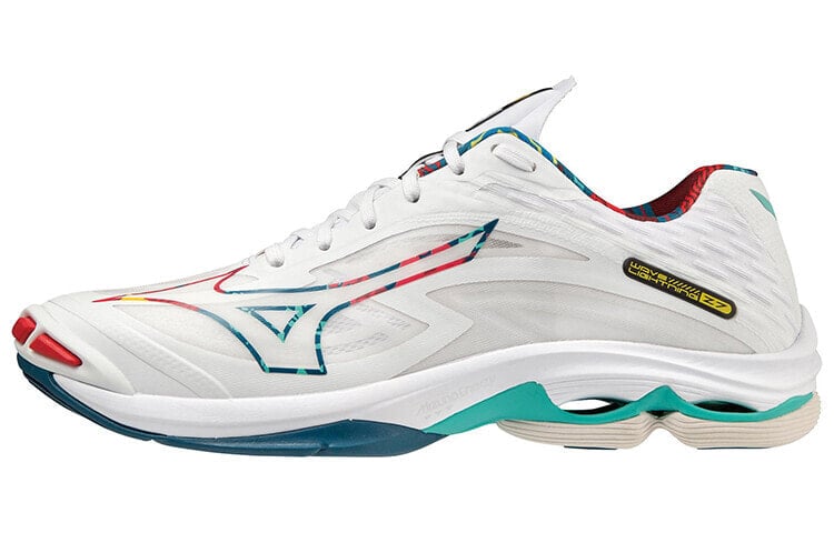 Mizuno Wave Lightning Z7 排球鞋 男女同款 白红绿 / Кроссовки Mizuno Wave Lightning Z7 V1GA220048