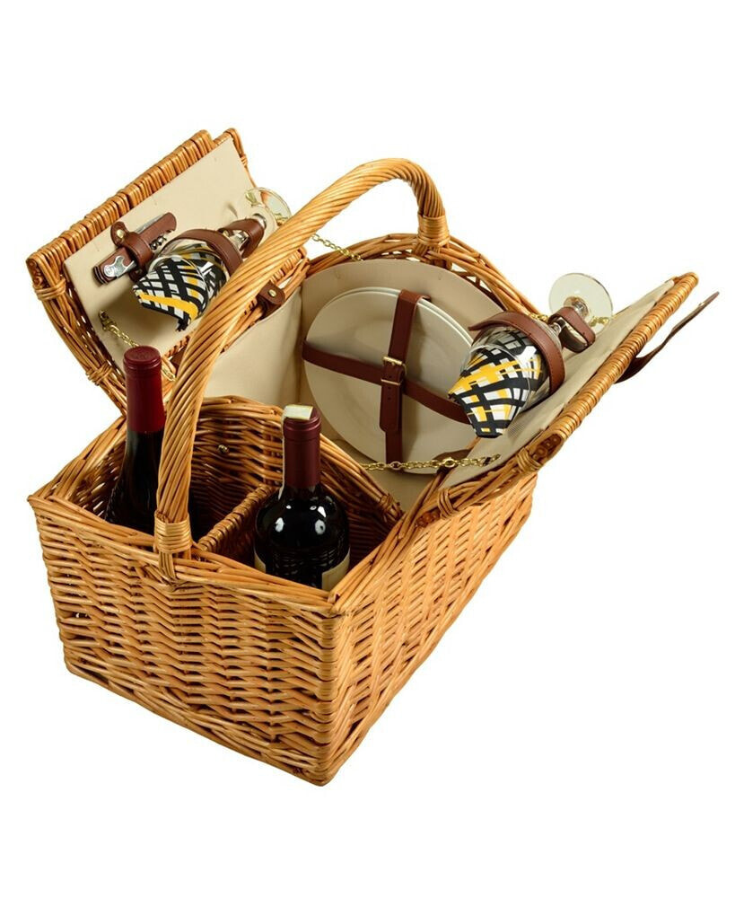 Vineyard Willow Wine, Picnic Basket with service for 2