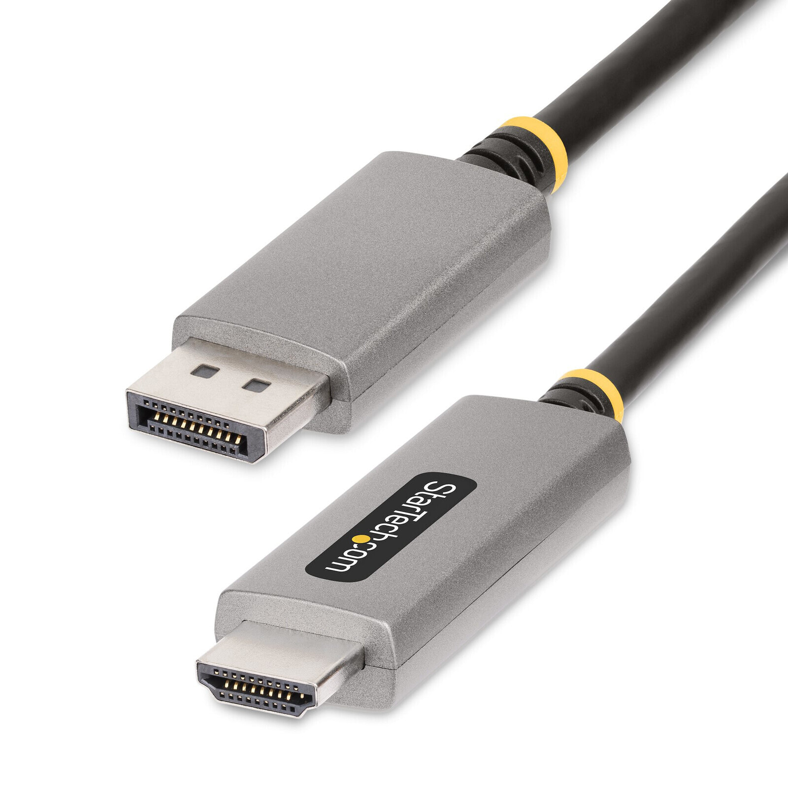StarTech.com 133DISPLAYPORTHDMI21 видео кабель адаптер 2 m DisplayPort HDMI Черный, Серебристый