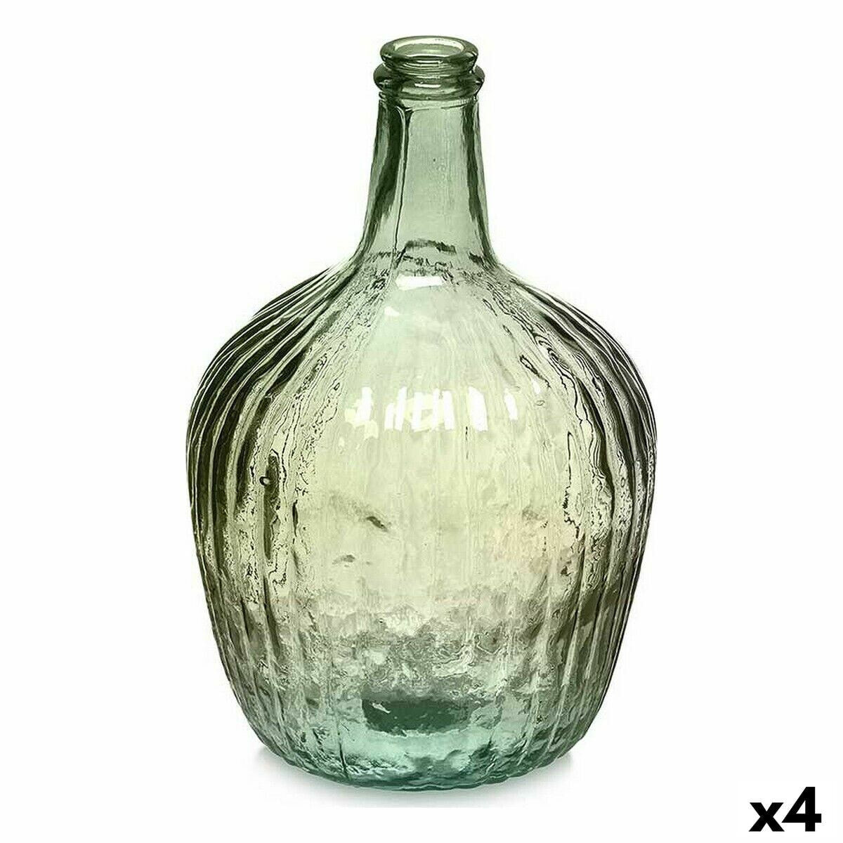 бутылка Лучи Декор 17 x 29 x 17 cm Зеленый (4 штук)