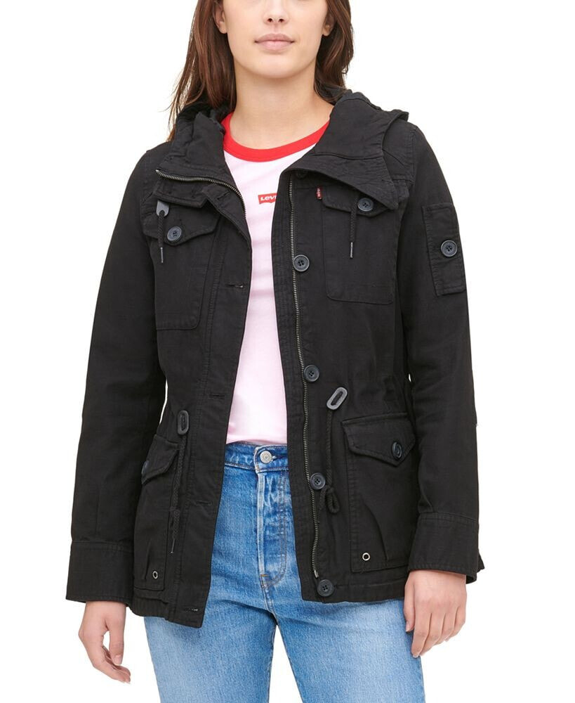 Levi's women's Hooded Military Jacket
