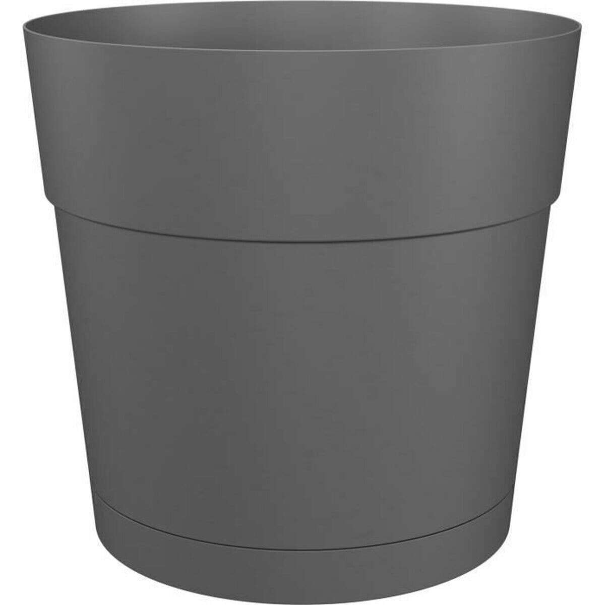 Plant pot Artevasi White Anthracite Plastic Circular Modern Ø 50 cm