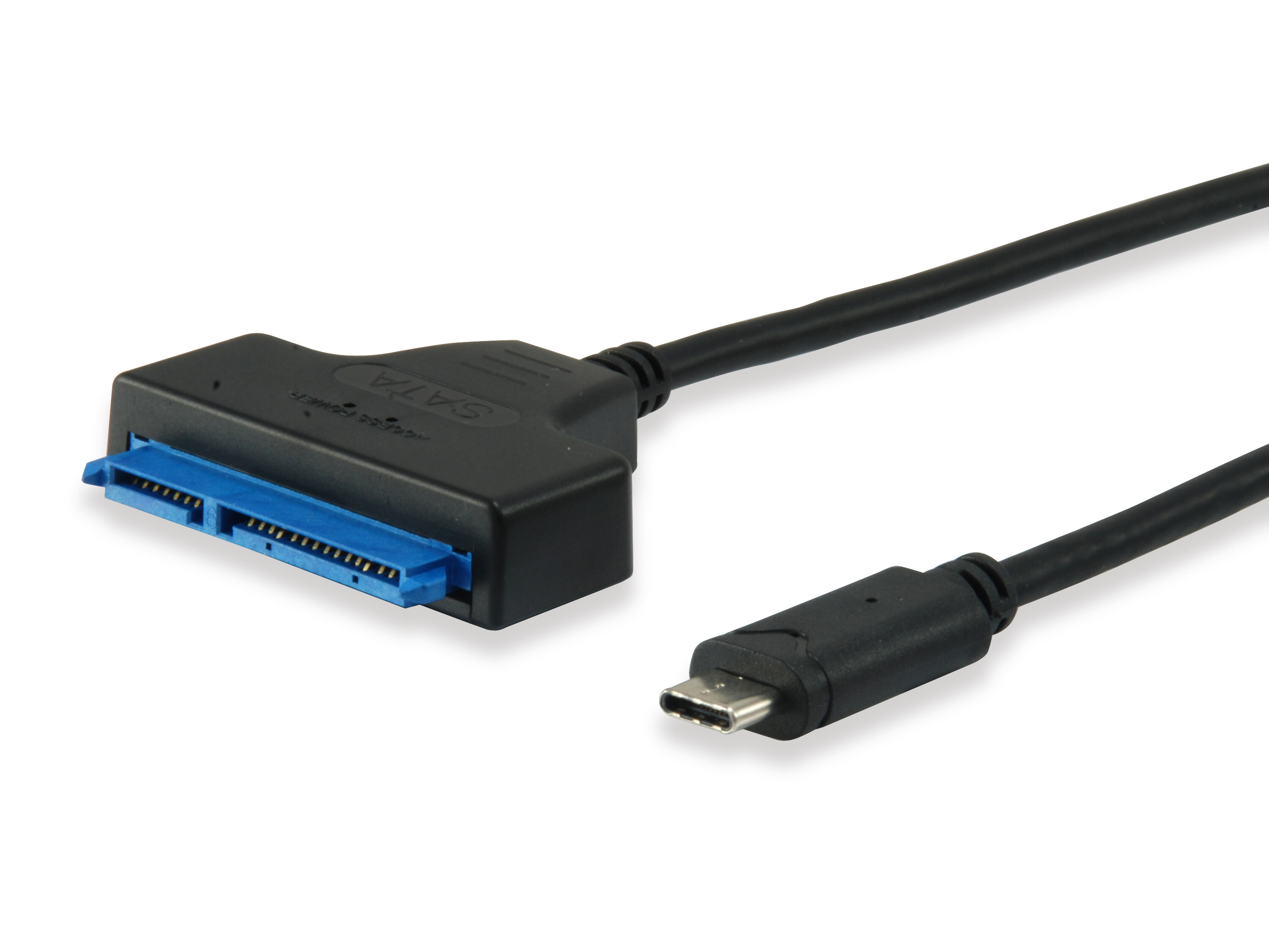 Equip 133456 кабельный разъем/переходник USB Type C SATA Черный