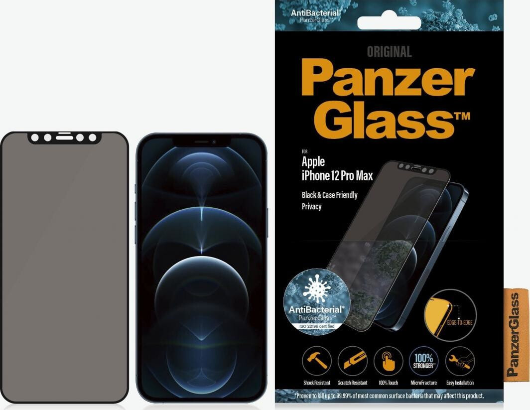 PanzerGlass Tempered glass for iPhone 12 Pro Max Privacy Balck (P2712)