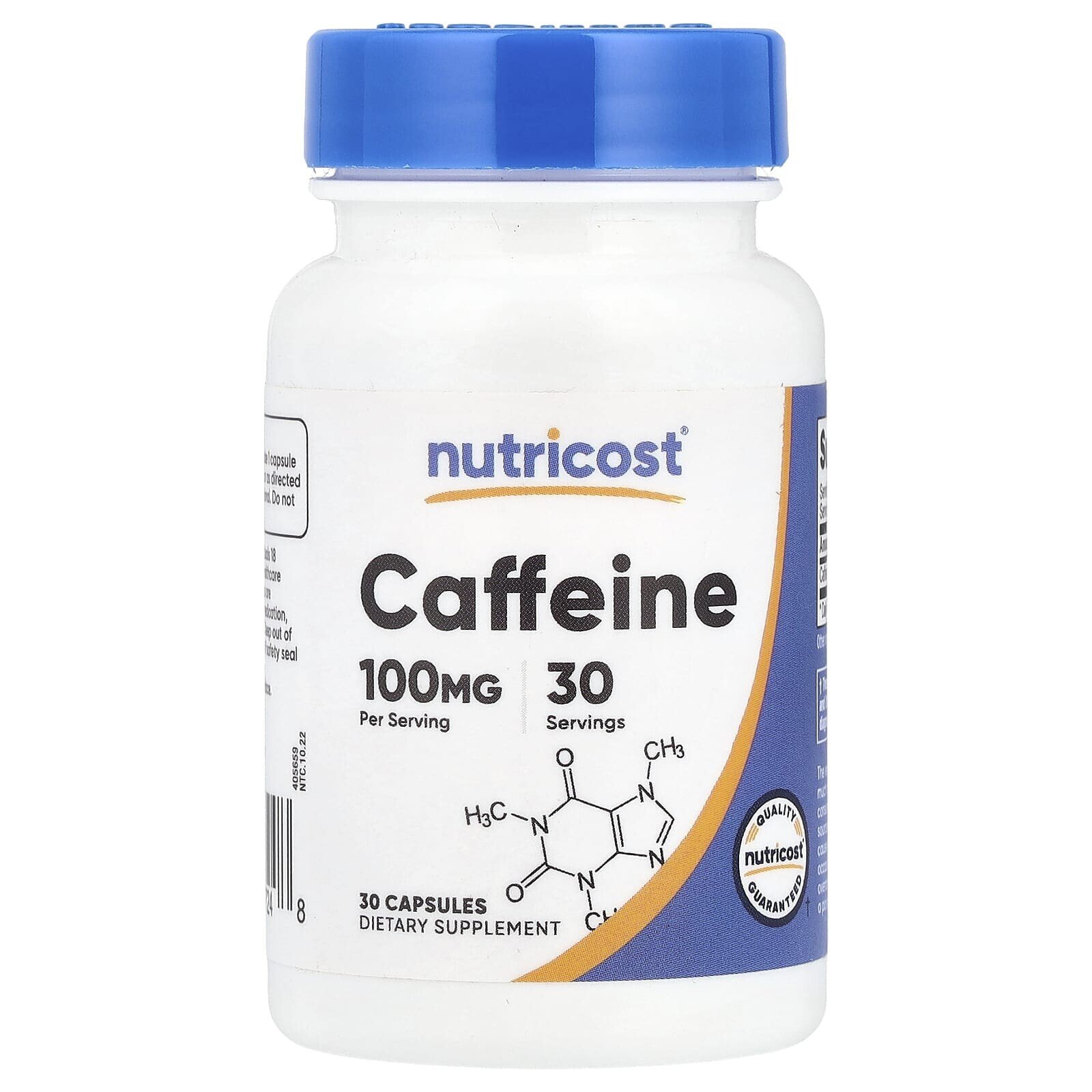 Caffeine, 100 mg, 30 Capsules