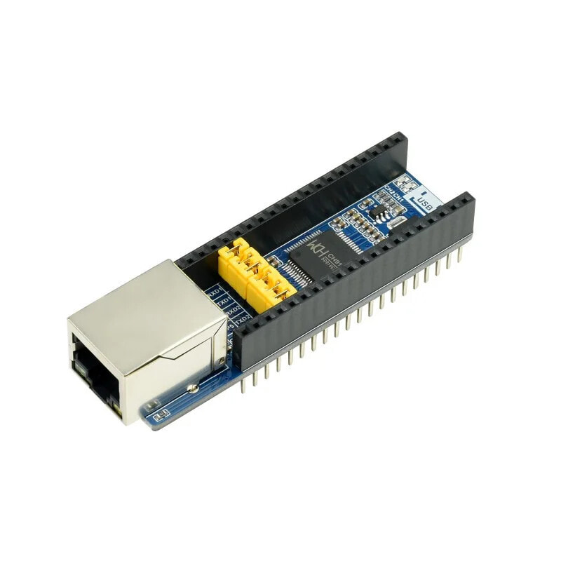 Ethernet 10/100 Mb/s - UART Converter for Raspberry Pi Pico - Waveshare 20410