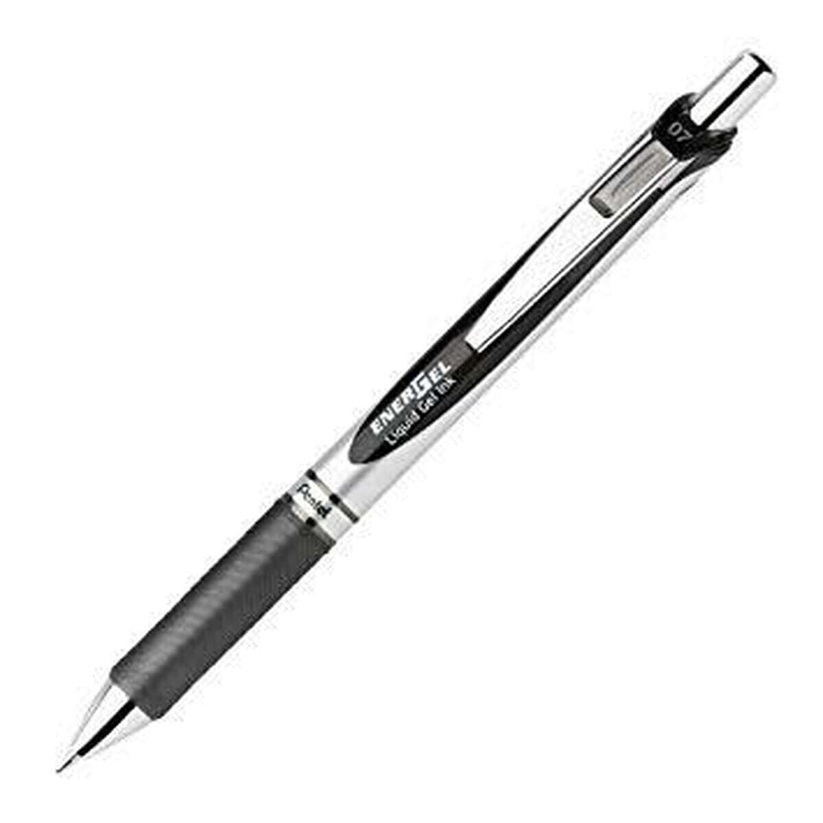 Gel pen Pentel EnerGel Deluxe Black 0,35 mm 12 Pieces