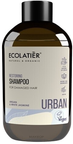 Regenerierendes Shampoo mit Argan und weißem Jasmin für strapaziertes Haar - Ecolatier Urban Restoring Shampoo