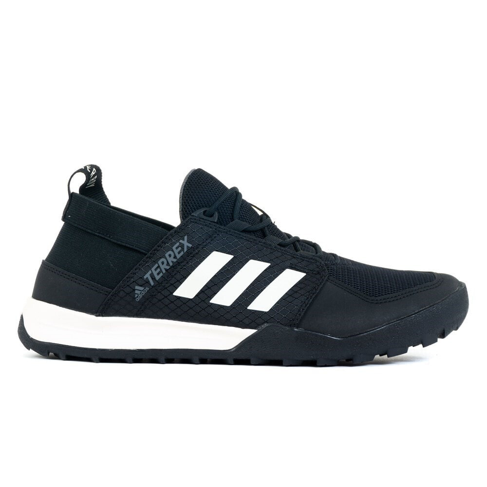 Мужские кроссовки спортивные треккинговые черные текстильные низкие демисезонные Adidas Terrex CC Daroga