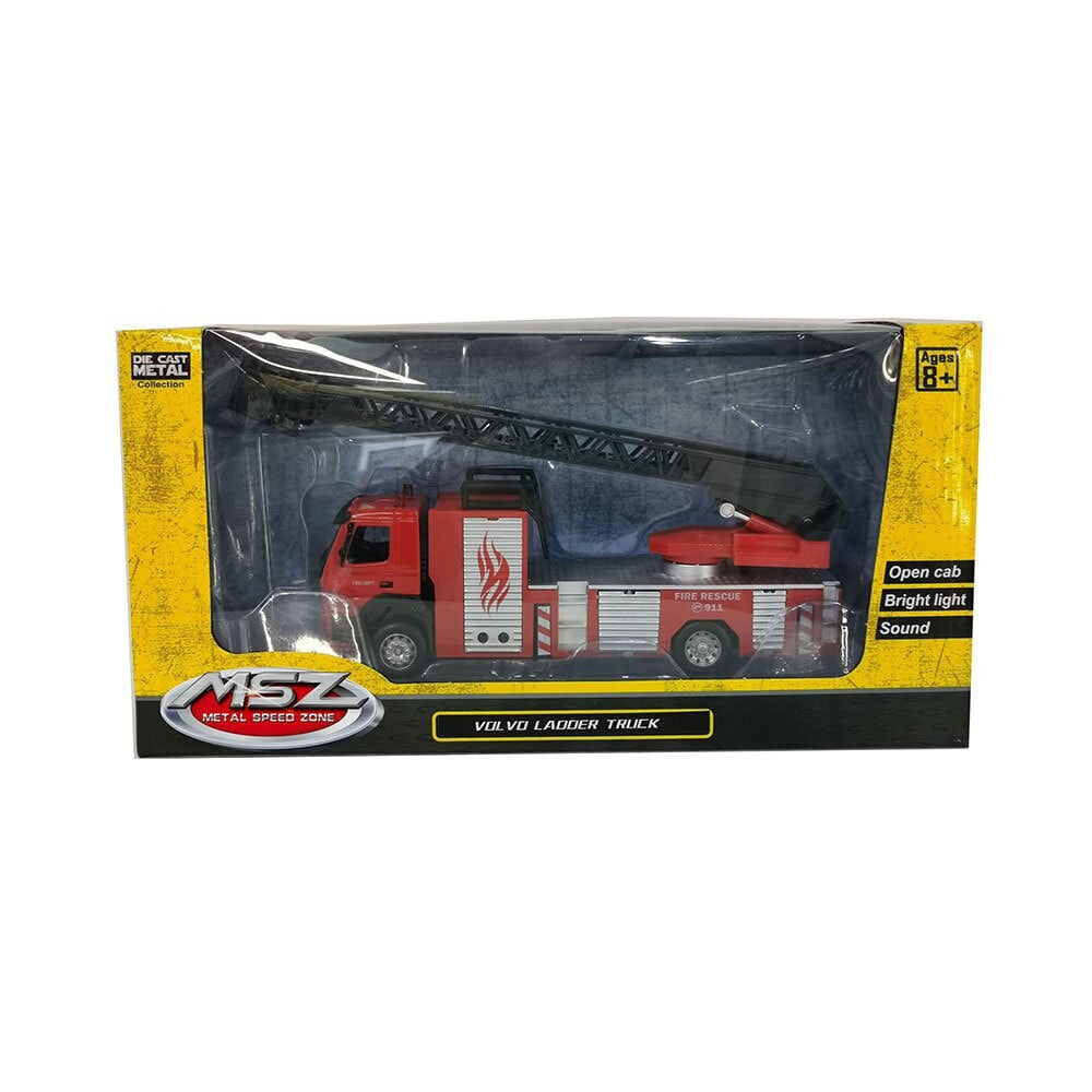 MSZ DieCast Model Volvo Fire Fighting Ladder Truck Scale 1:50 doll