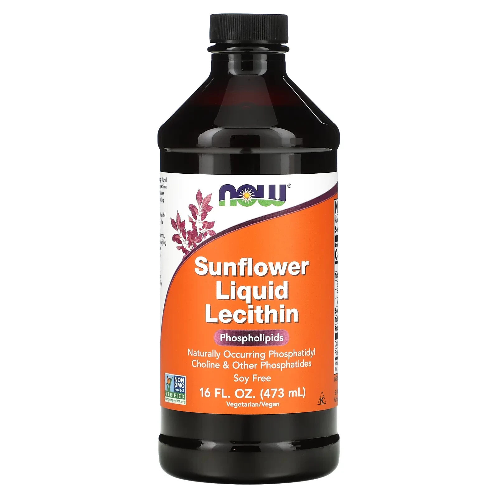 NOW Sunflower Liquid Lecithin Жидкий лецитин из подсолнечника 473 мл