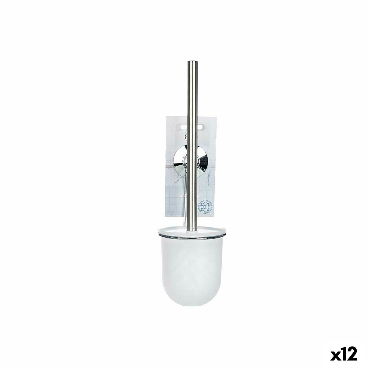 Toilet Brush White Steel ABS 10 x 36 x 10 cm (12 Units)