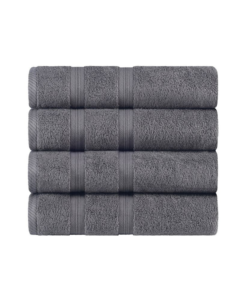 Superior smart Dry Zero Twist Cotton 4-Piece Bath Towel Set