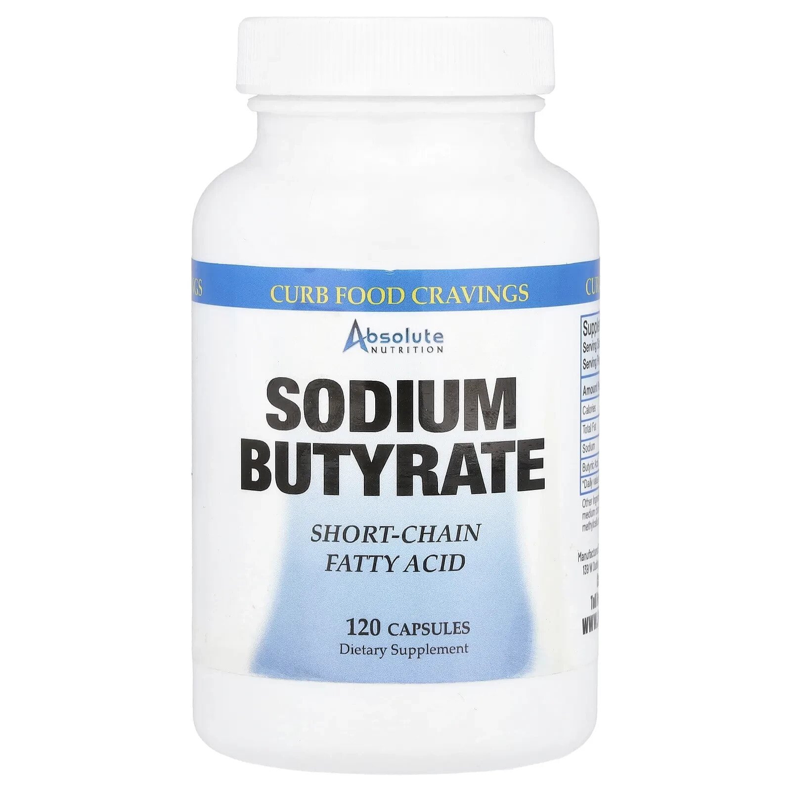 Sodium Butyrate, 120 Capsules